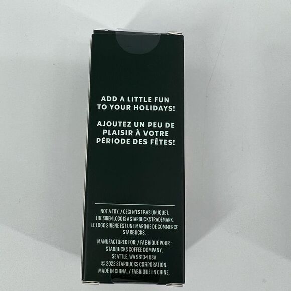 Starbucks Holiday 2022 Gold Cup Ornament KeyChain NWT - Picture 2 of 2